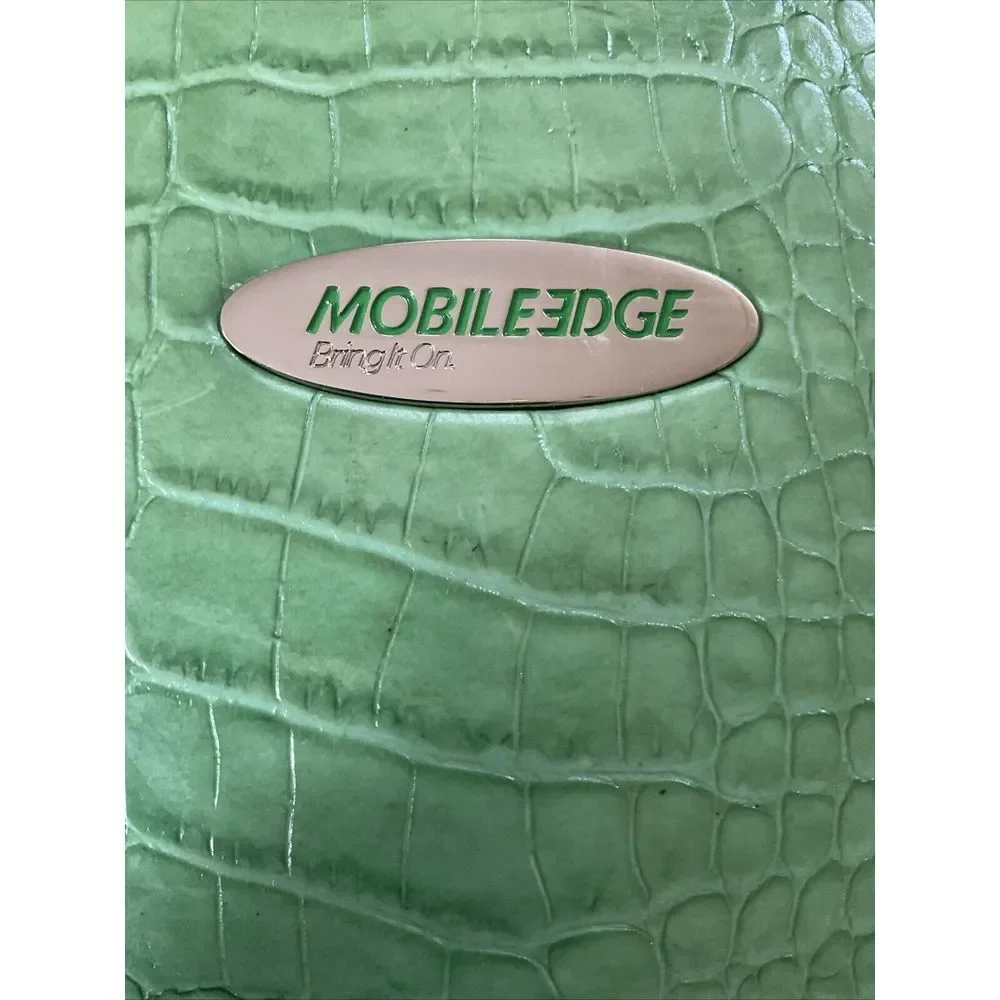 Mobile Edge‎ MEPFC9 Green Faux Croc Laptop Shoulder Bag